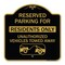 Signmission Reserved Parking Reserved Parking for Residents Only Unauthorized Vehicles Towed Away, BG-1818-23042 A-DES-BG-1818-23042 - alternate 1